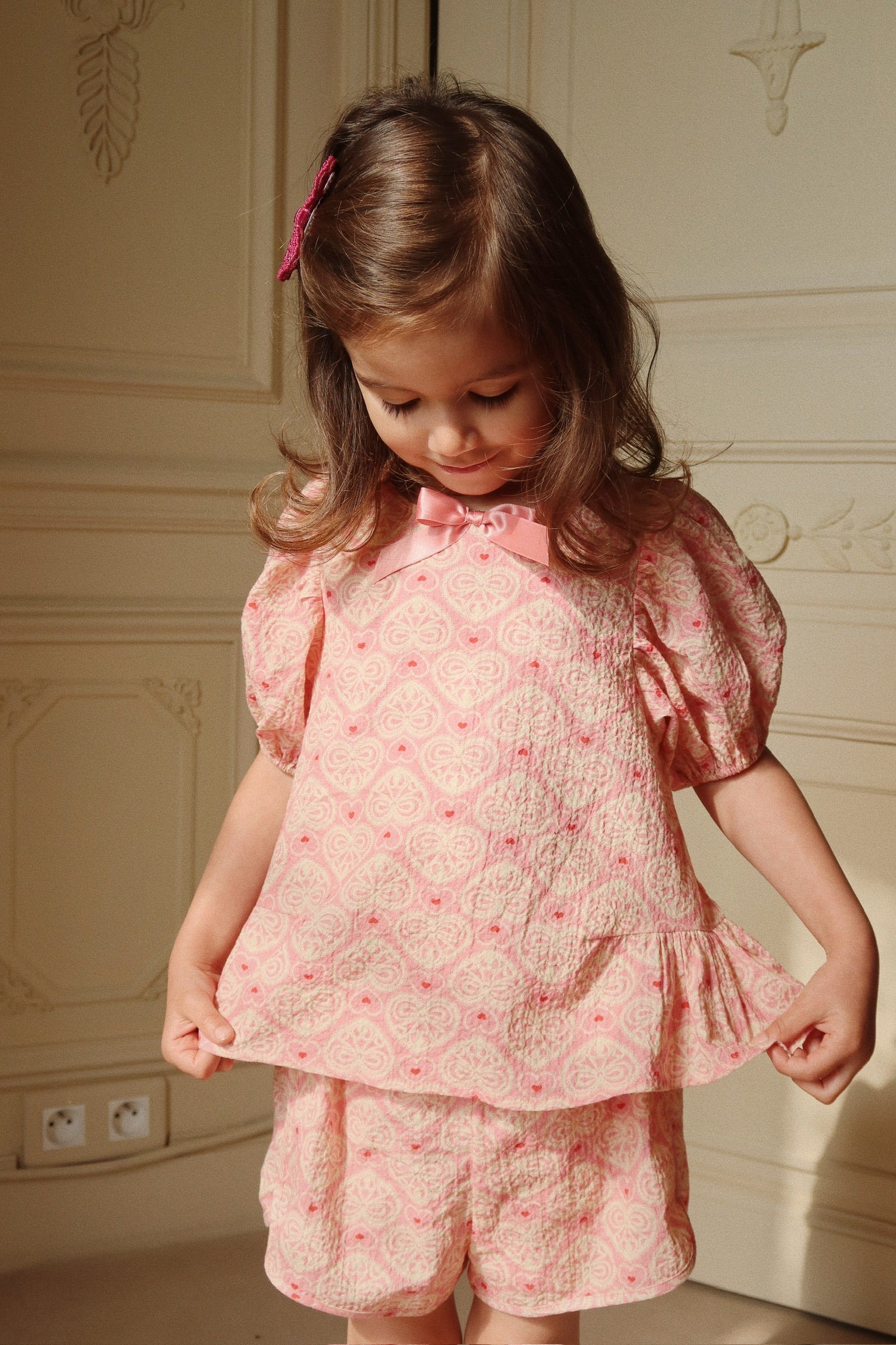 Ava bluse - lacy pink - 12M