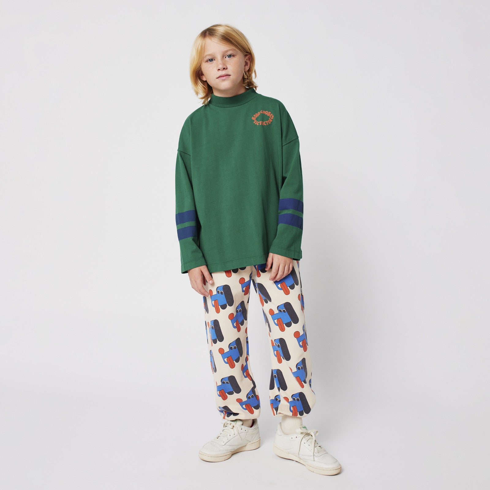 Langarmshirt Tic Tac Toe Green