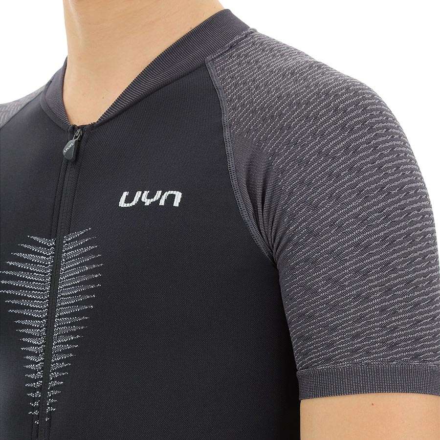 UYN Granfondo Fietsshirt Korte Mouwen Zwart/Grijs Heren