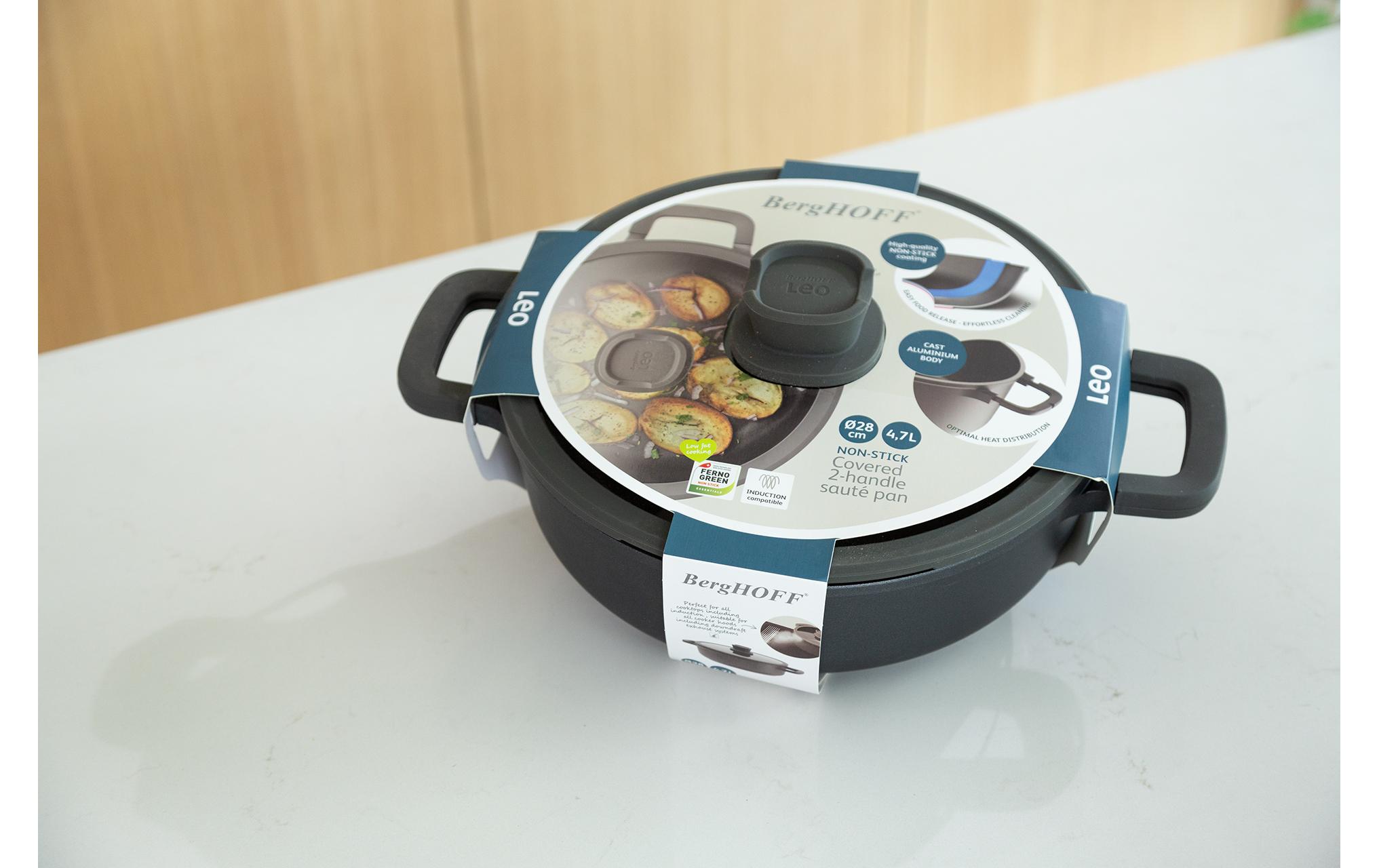 Sauteuse Leo Stone+ 28 cmSchwenkpfanne mit Antihaft