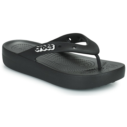 Crocs - CLASSIC PLATFORM FLIP W - Noir
