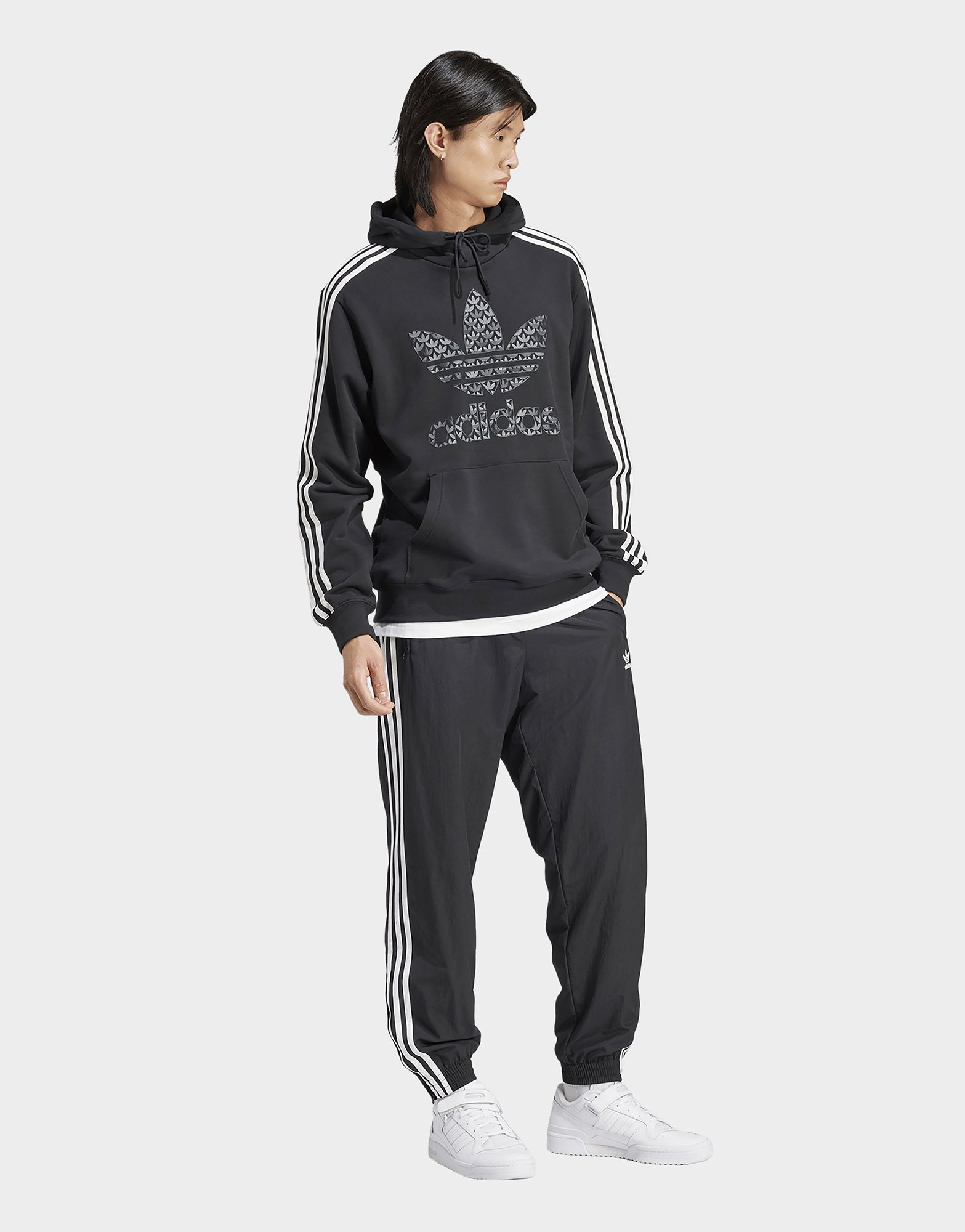 adidas Sweat-shirt à capuche mono graphique classique
