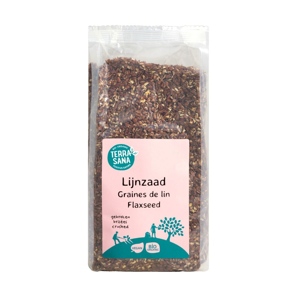 Terrasana Lijnzaad gebroken (bio) 400 gram