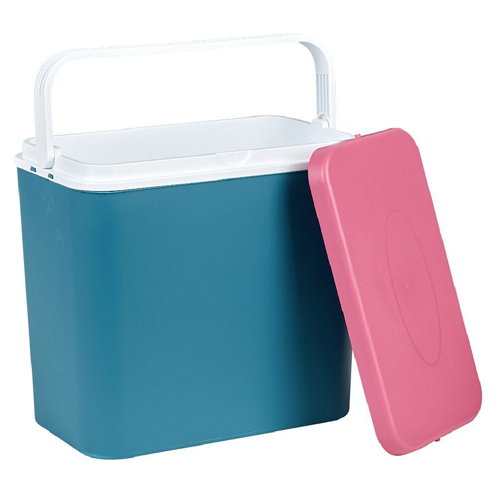 Glacière Atlantic avec couvercle 24 L bleu blanc rose