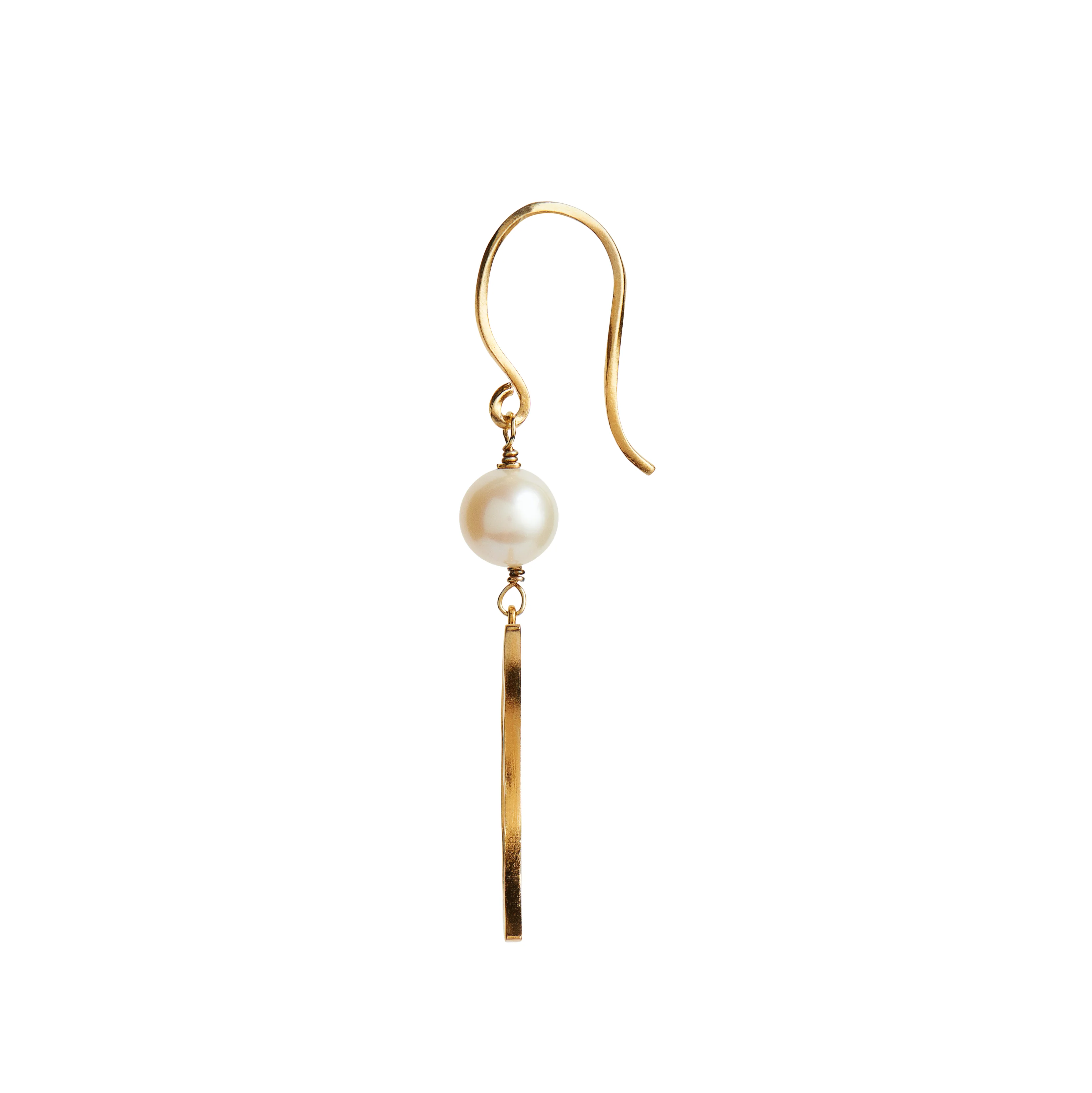 STINE A Jewelry  Bella moon ørering, forgyldt - 4,5 cm.