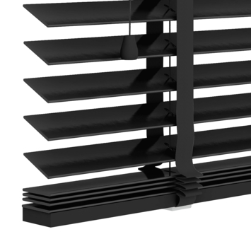 KARWEI houten jaloezie 50 mm matzwart (kleurnr. 947) 60x130 cm (bxh)