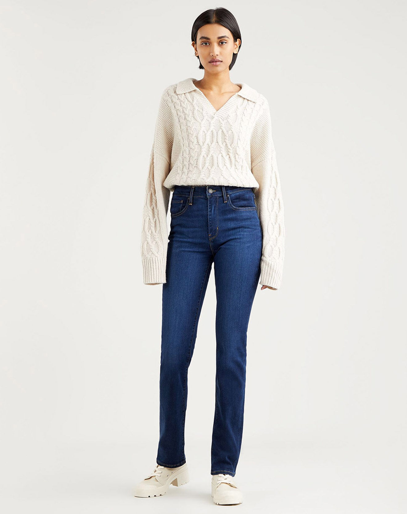 Levi's® Jean righ rise straight 724 bleu