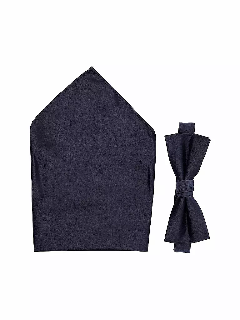 SELECTED Geschenkset mit Masche und Stecktuch SLHBERTEL dunkelblau