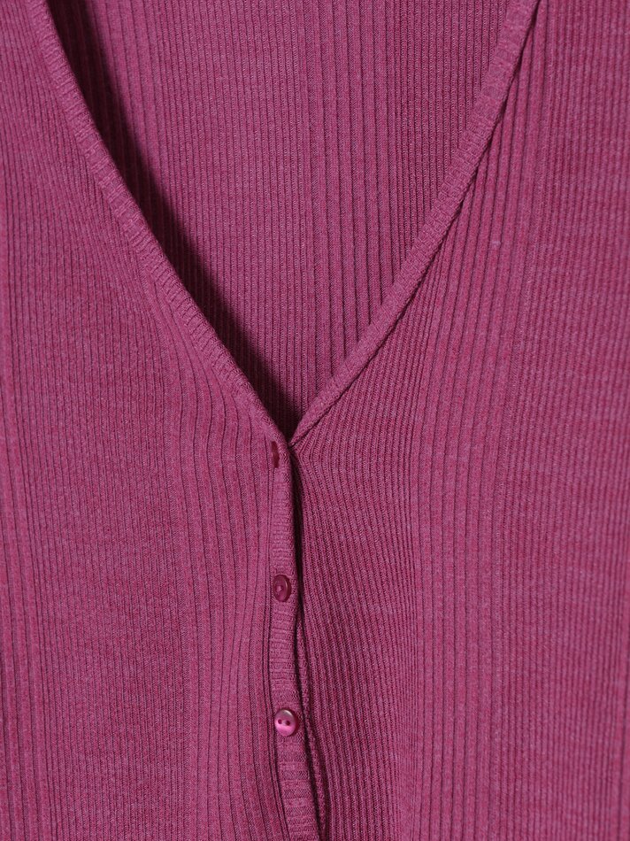Camiseta com botões - Rosa Malva