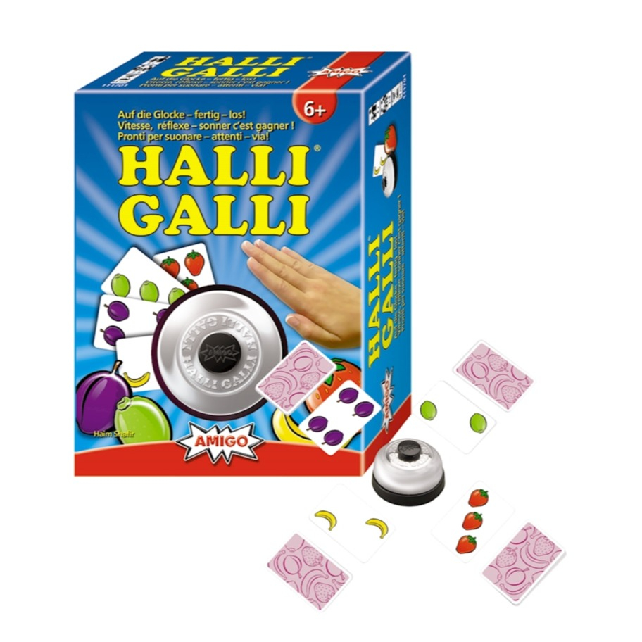 Halli Galli Kartenspiel Gesellschaftsspiel für Familien / Kinder 3-Sprachig (01701)