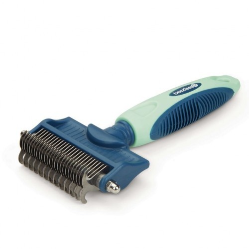 pente de ancinho azul e menta