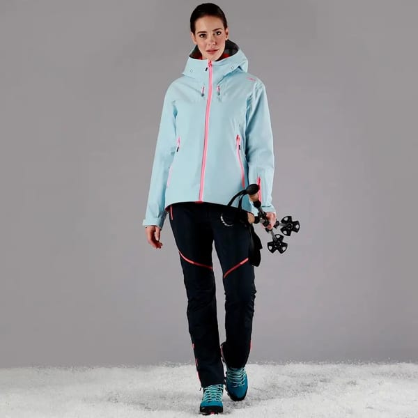 Veste de ski CMP W JKT FIX HOOD CRISTALL BLUE