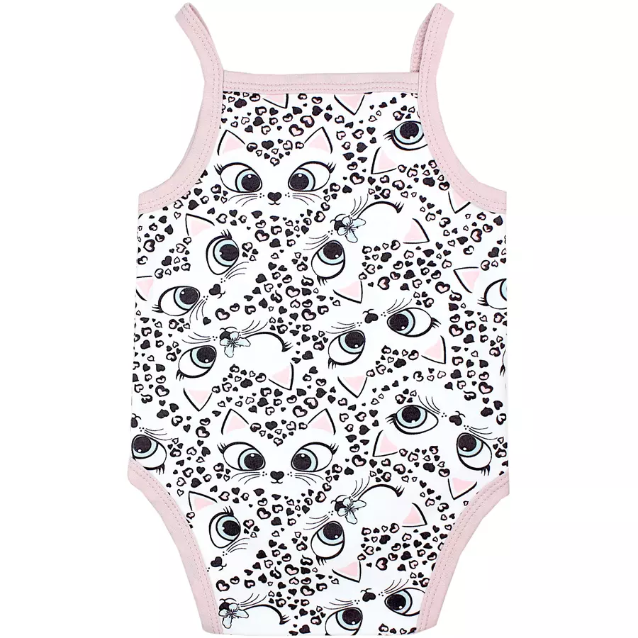 TupTam Mädchen Babybody mit Spagettiträger Sommer 5er Pack lila-kombi