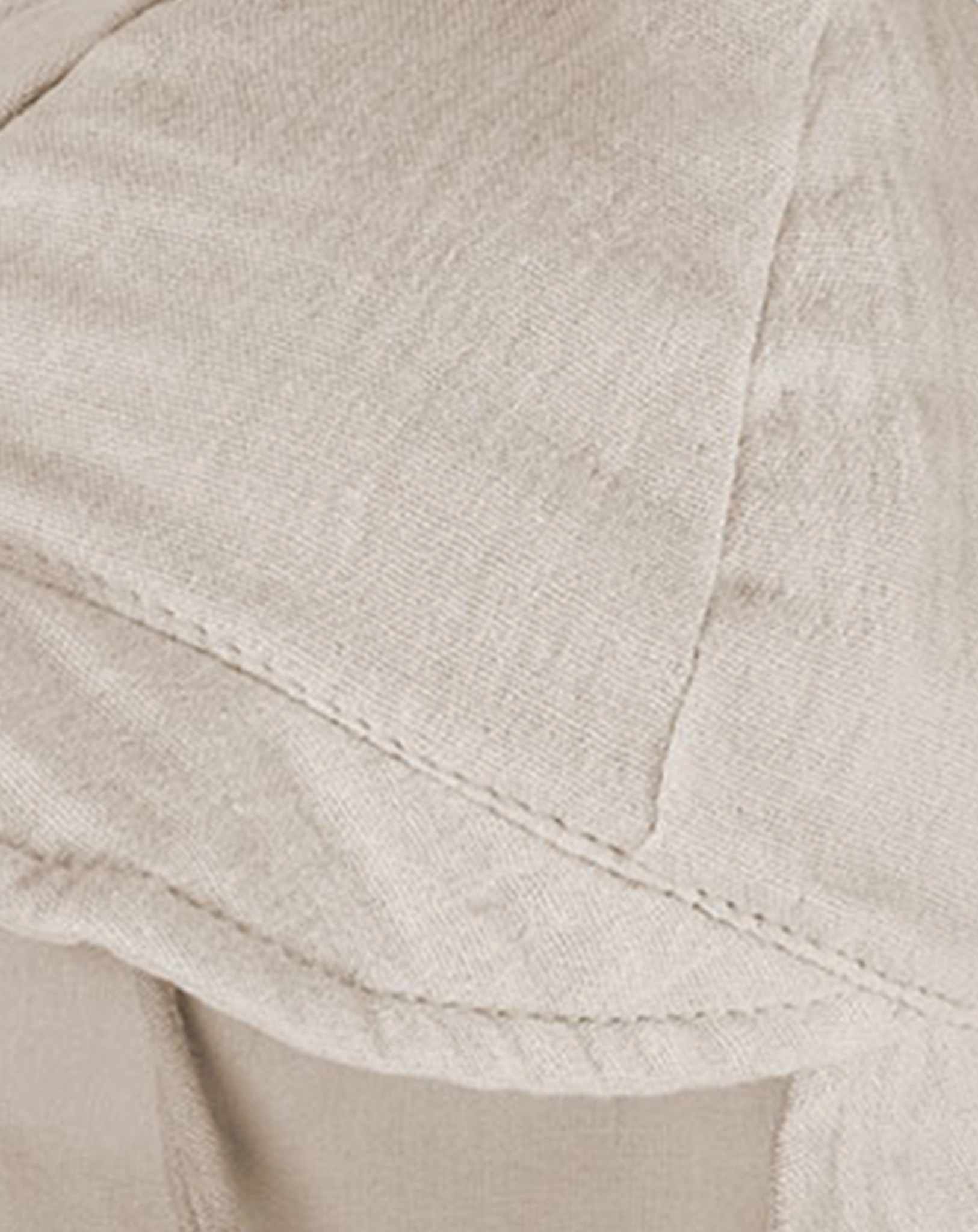 Baby-Schildmütze MUSSELIN mit Nackenschutz in beige