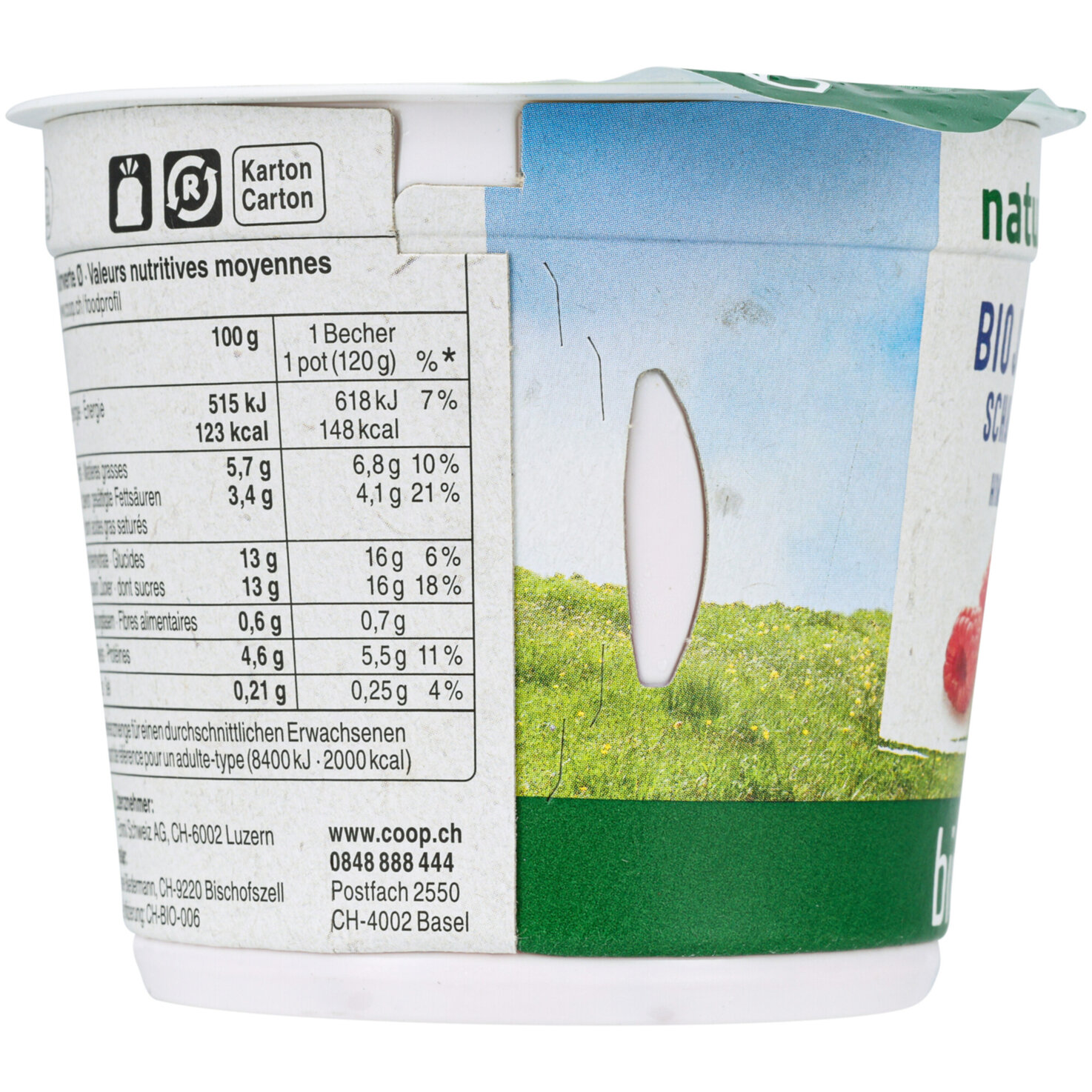 Naturaplan Bio Schafmilch-Joghurt Himbeer