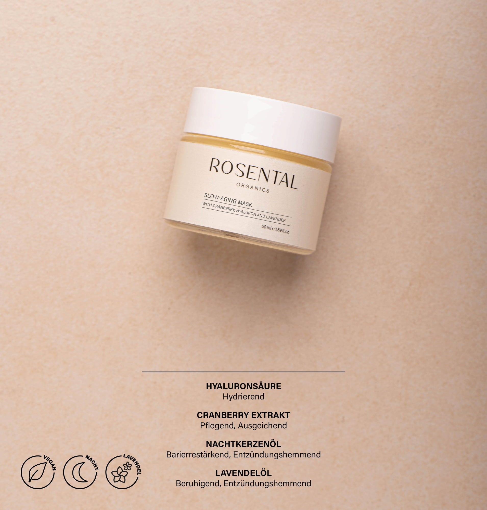 Rosental Organics  Slow-Aging Mask, 50 ml