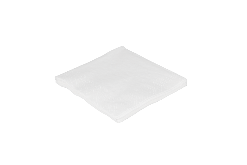 Servet 2 laags 1/4 vouw 24x24cm papier wit