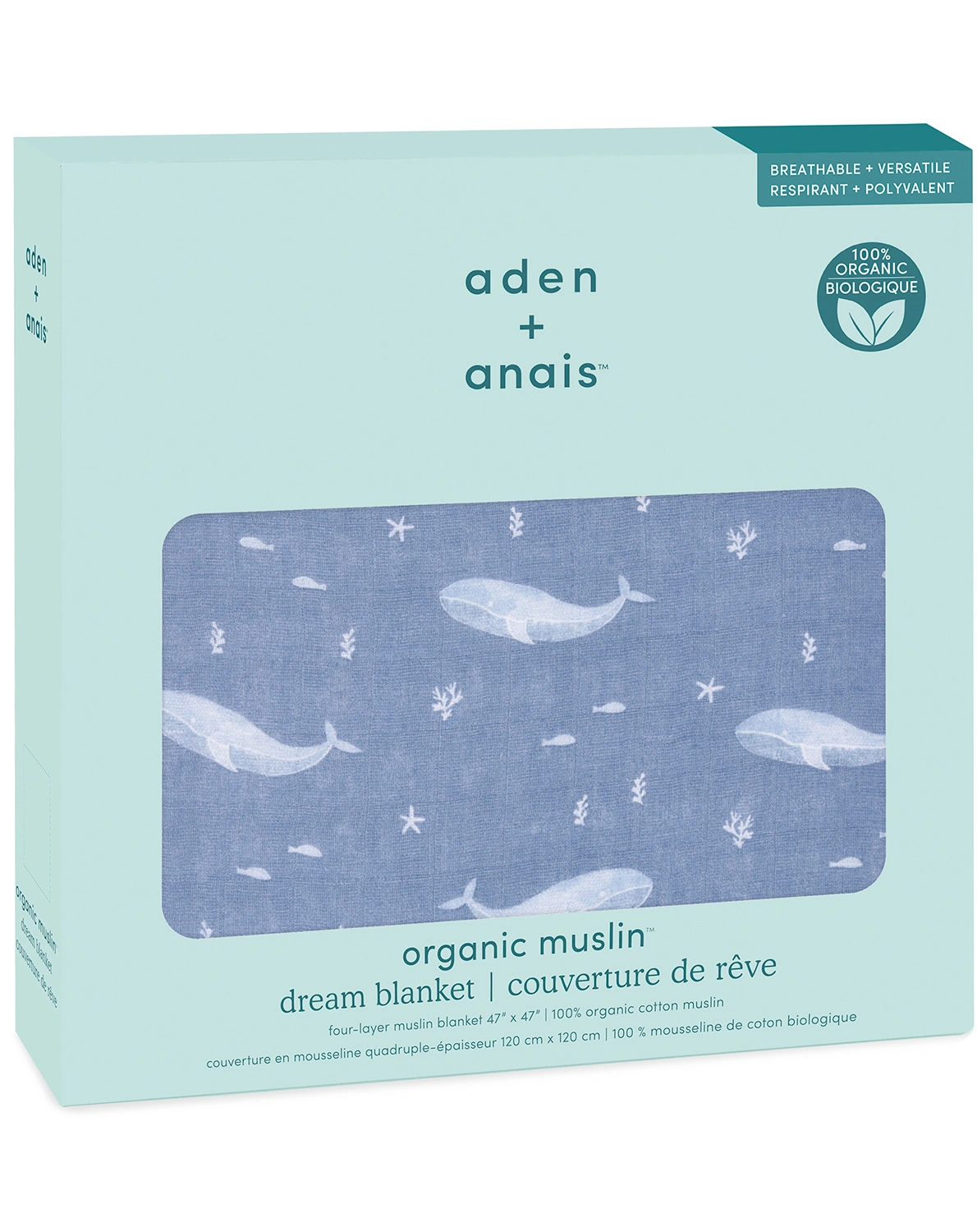 Schmusedecke DREAM BLANKET - OCEANIC - DEEP SEA (120x120)