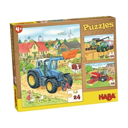 HABA 300444 Puzzles Traktor & Co.