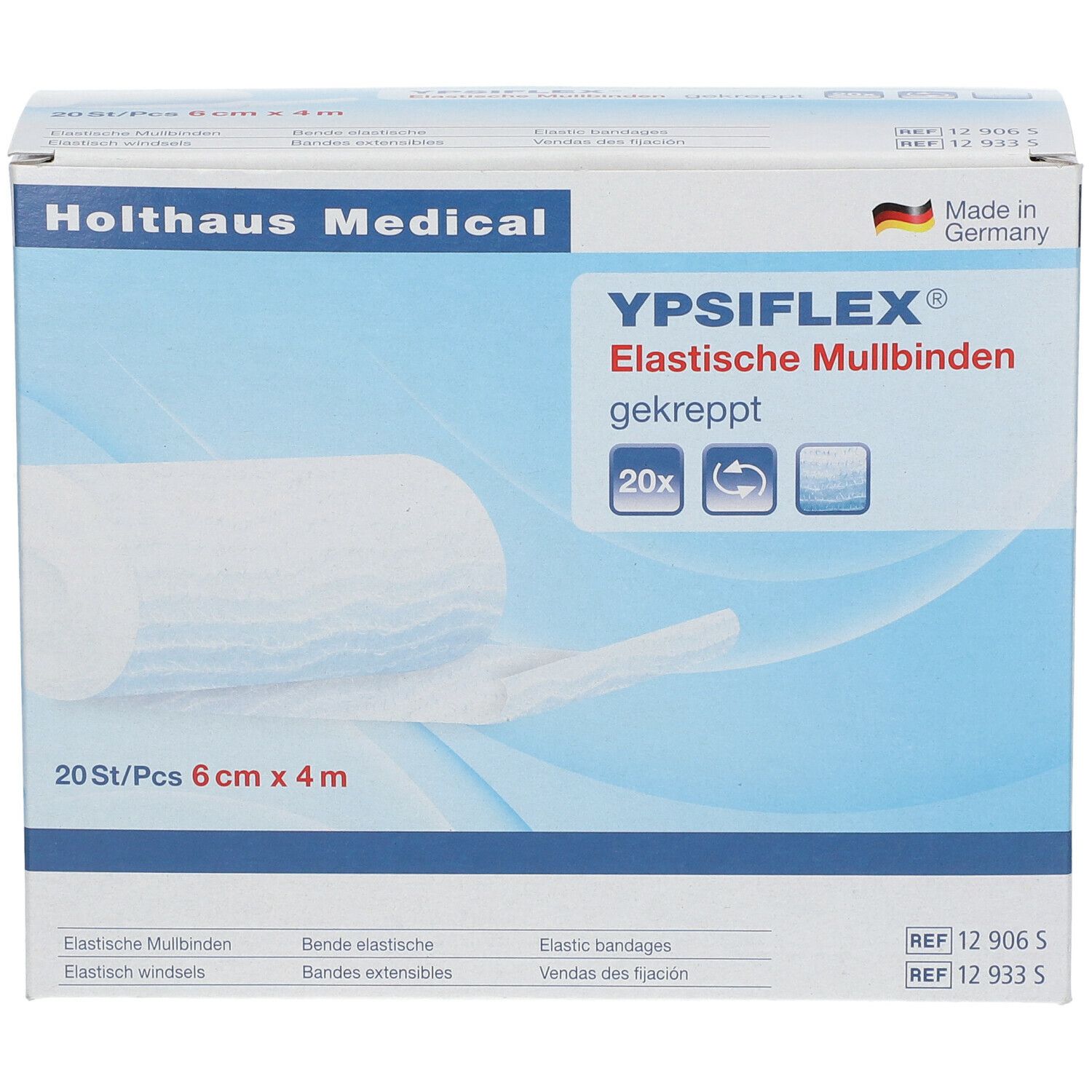 Elastische Mullbinde 6 cm x 4 m