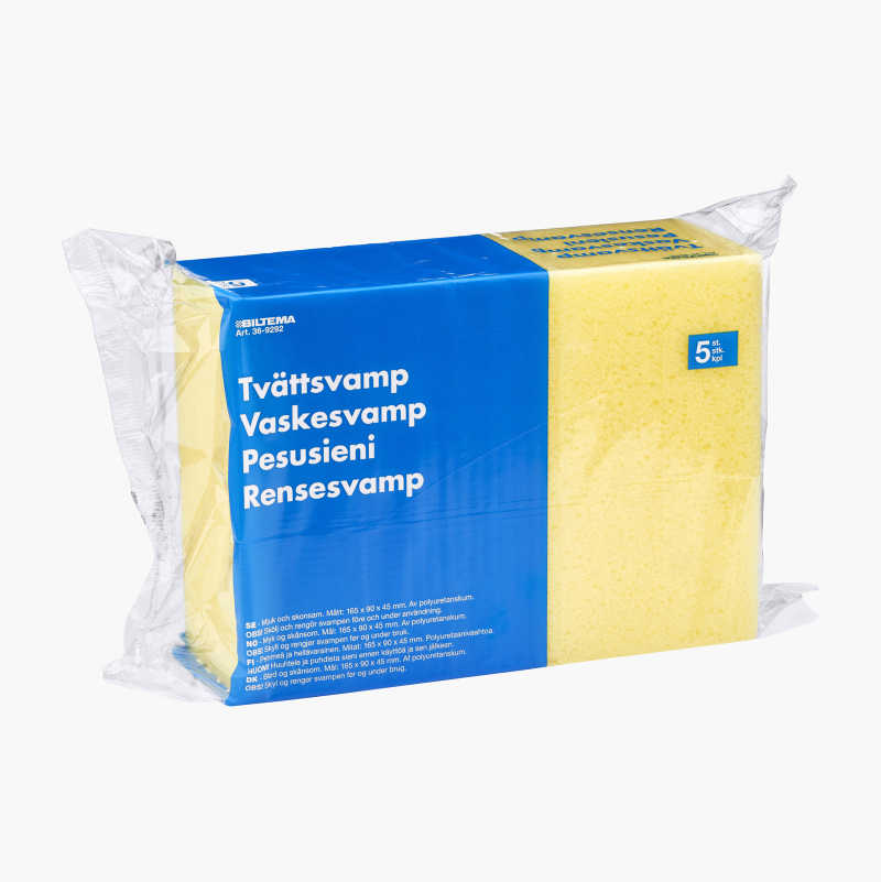 Vaskesvamp, 5 stk.