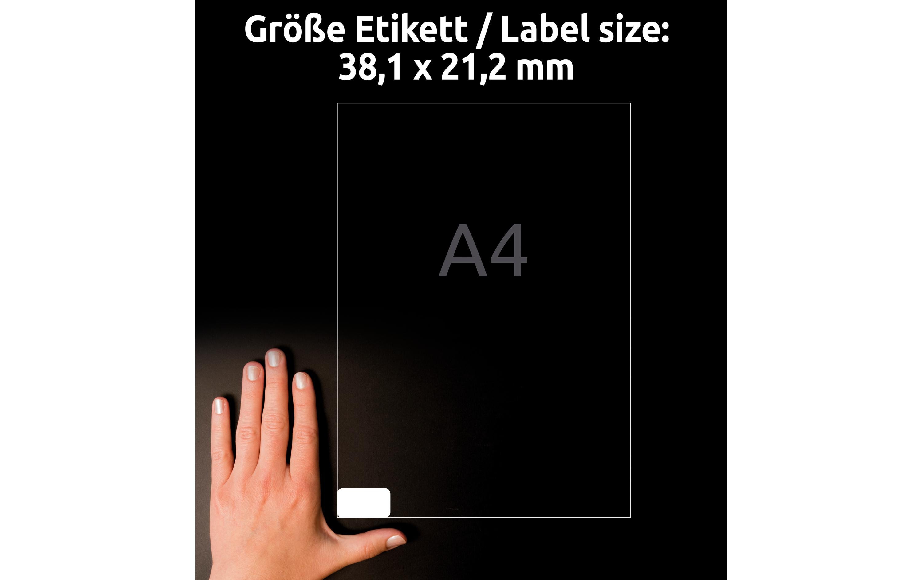 Universal-Etiketten L6026REV-25, 38.1 x 21.2 mm, 30 BlattAblösbare Etiketten