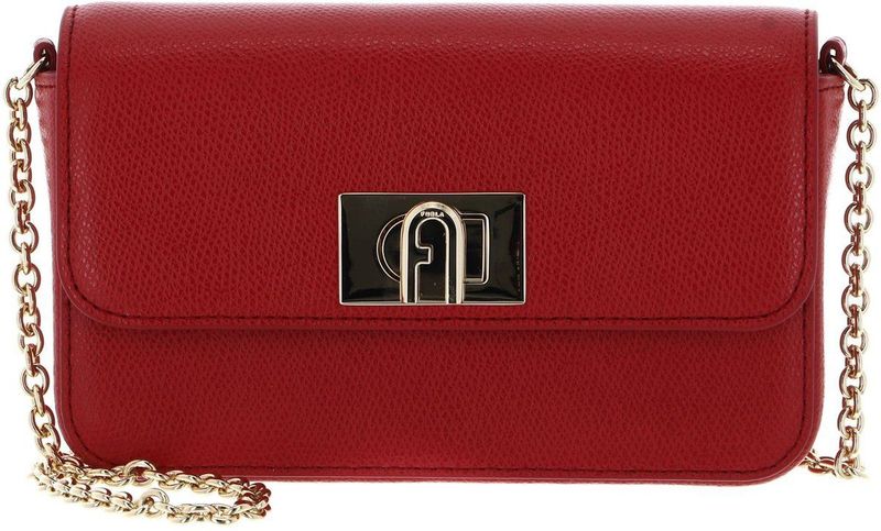 FURLA - 1927 Mini Crossbody Bag - Leren Schoudertas - Ruby - Elegant Ontwerp