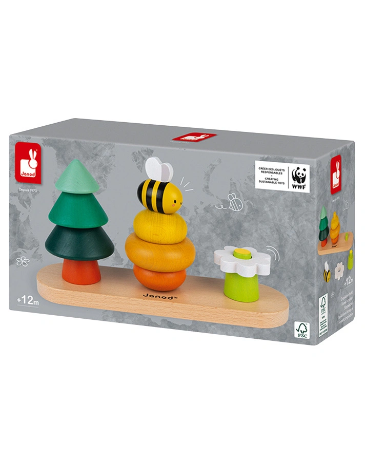 Janod-WWF® Steckspiel WALD 10-teilig