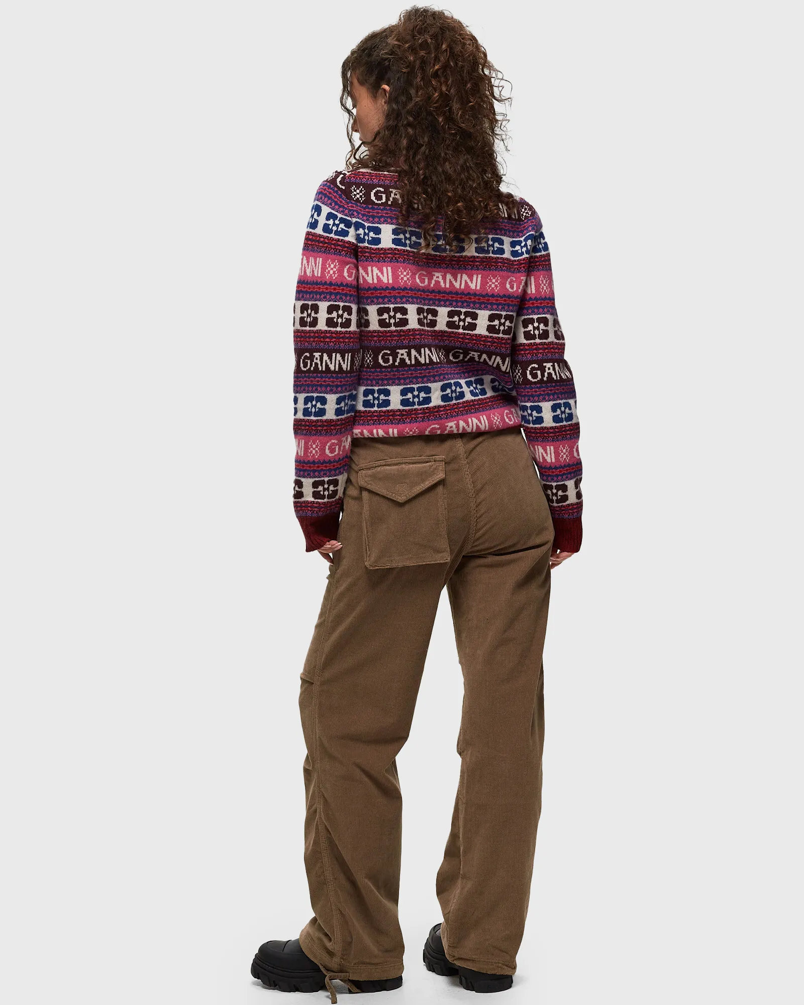 Ganni Washed Corduroy Drawstring Pants