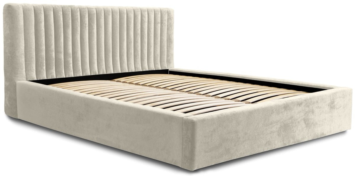 Trae Mobler Vegas 180 x 200 cm Gestoffeerd Bed Creme