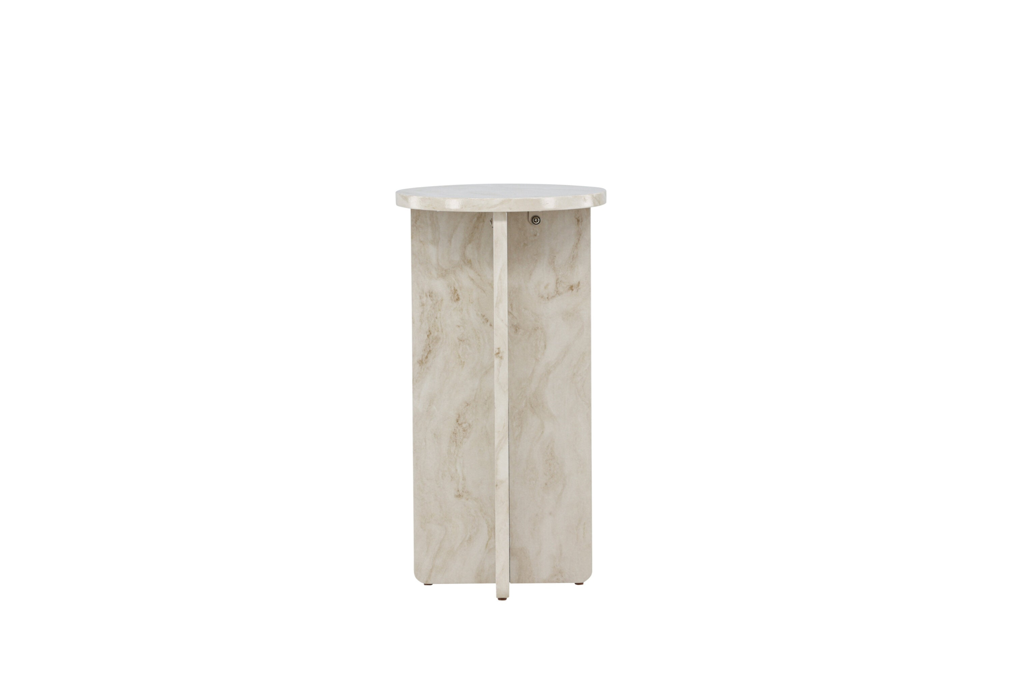 Kuopio Bijzettafel - ø40 cm - Marmer Look