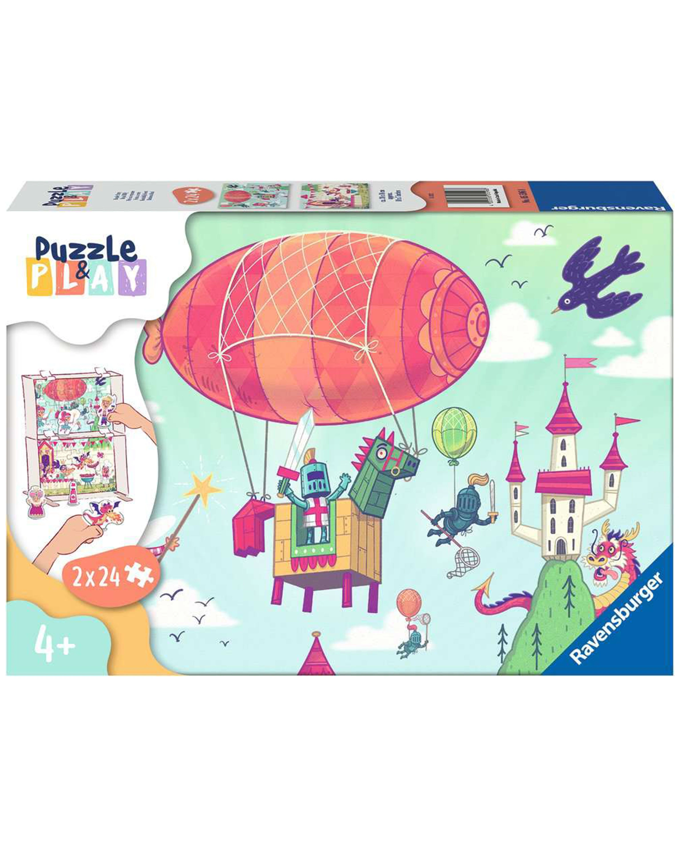 Puzzle PUZZLE&PLAY - RITTERBURG 2 2x24-teilig