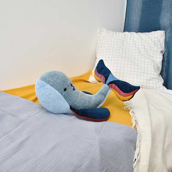 Peluche Baleine bleue   30 cm   de               Histoire d'ours