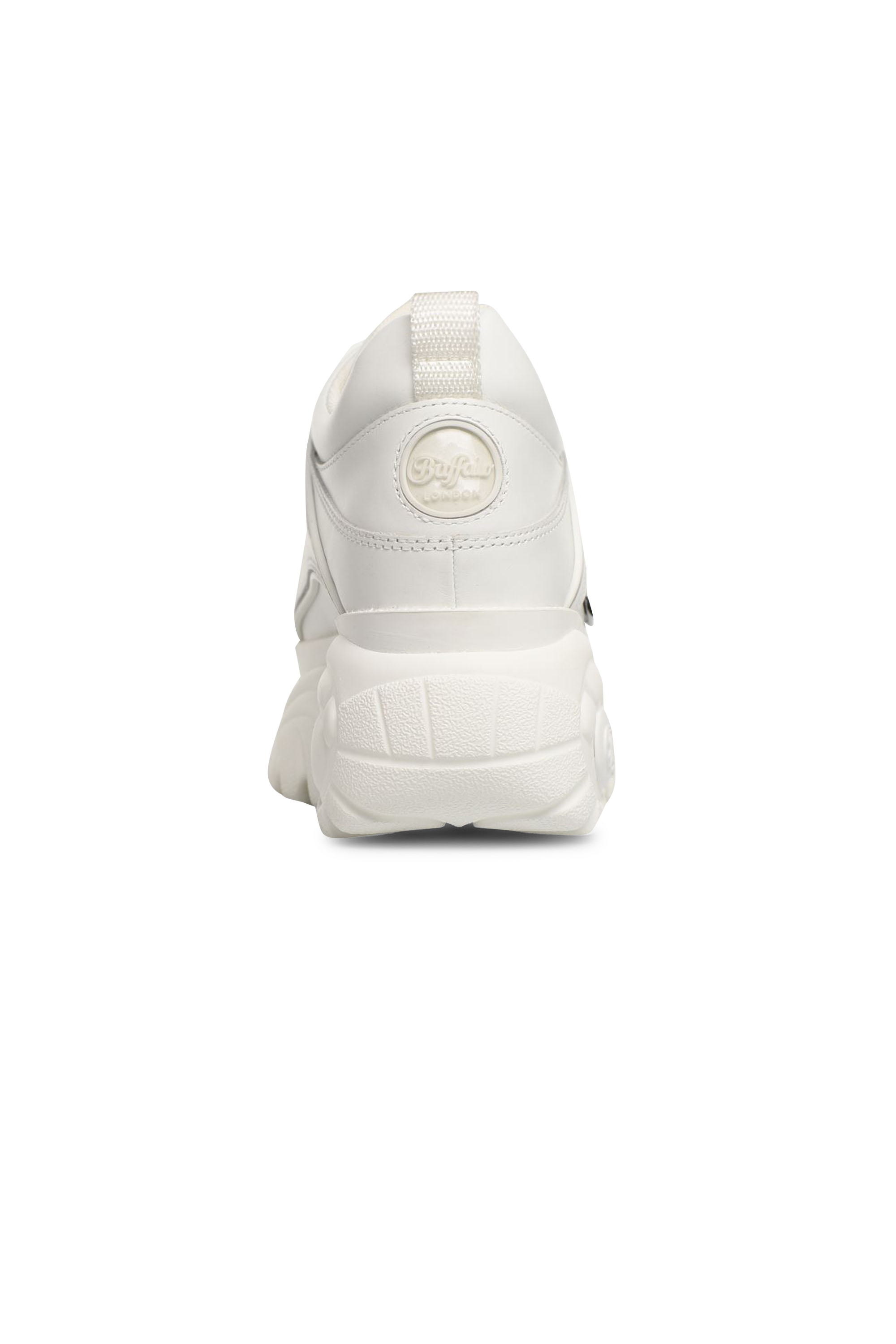 BUFFALO Baskets compensées en cuir Blanc