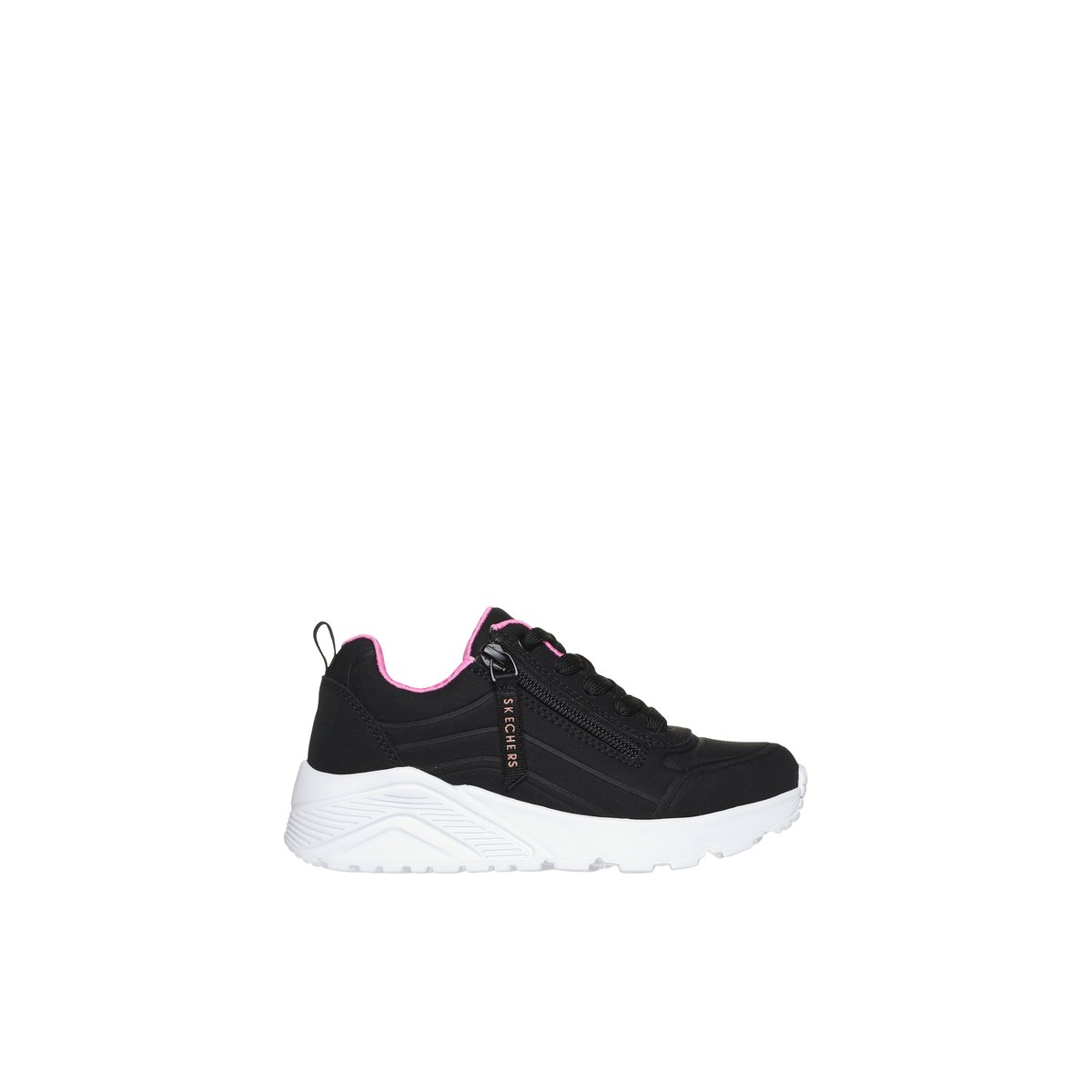 2X les points-Unolite-jg-Baskets - Talon plat - Noir
