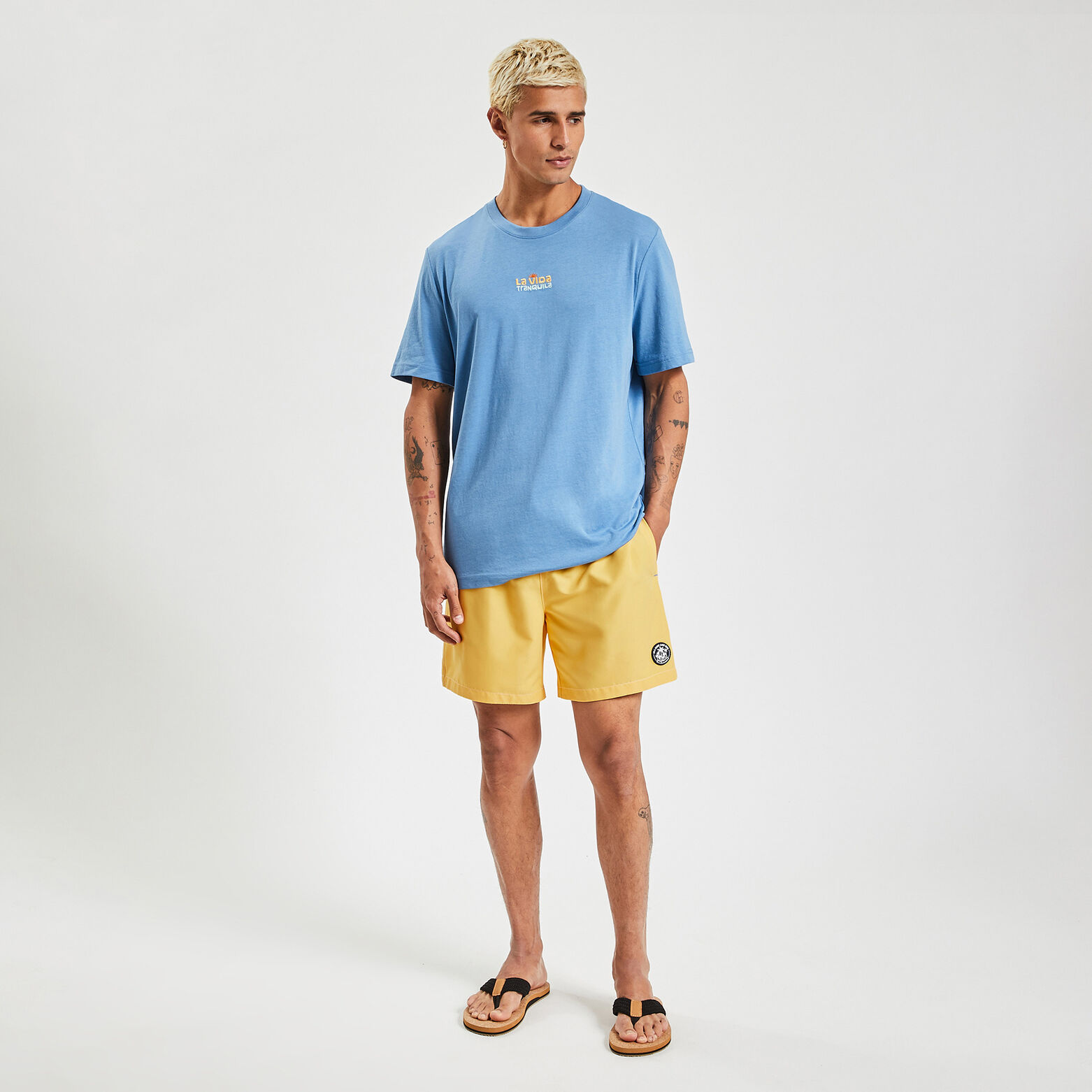 Maillot de bain uni Jaune