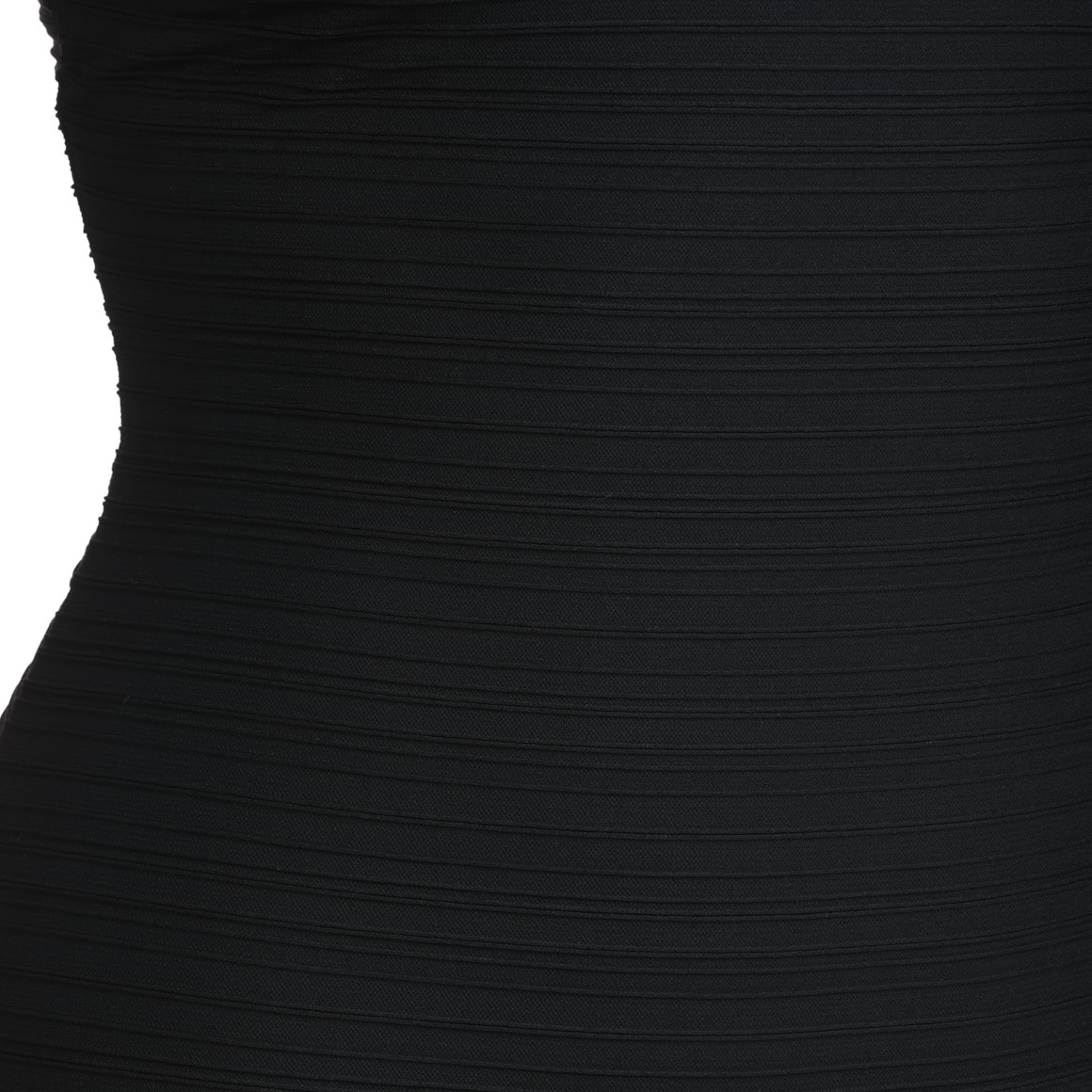 Gina Benotti Damen Shape-Badeanzug mit Streifenstruktur schwarz