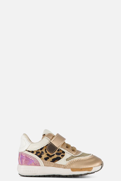 Shoesme Run Flex Sneakers brons Leer