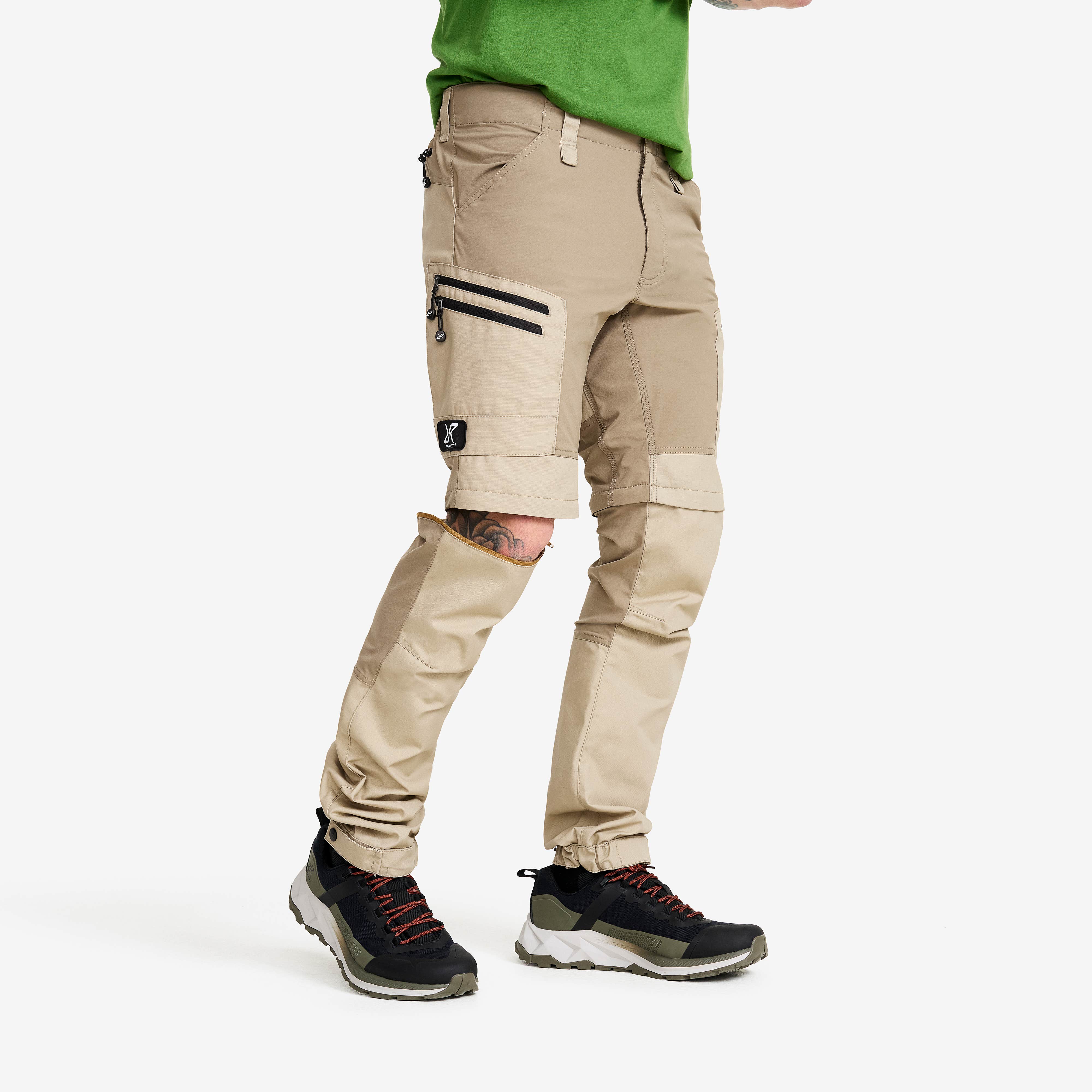 RVRC GP Pro Zip-off Pants Herre Aluminium/Brindle