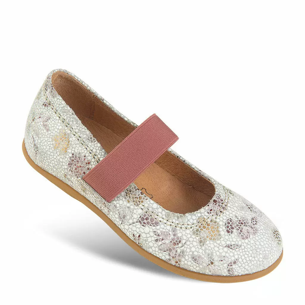 KINDER - Ballerina BELLA weiss-mosaik