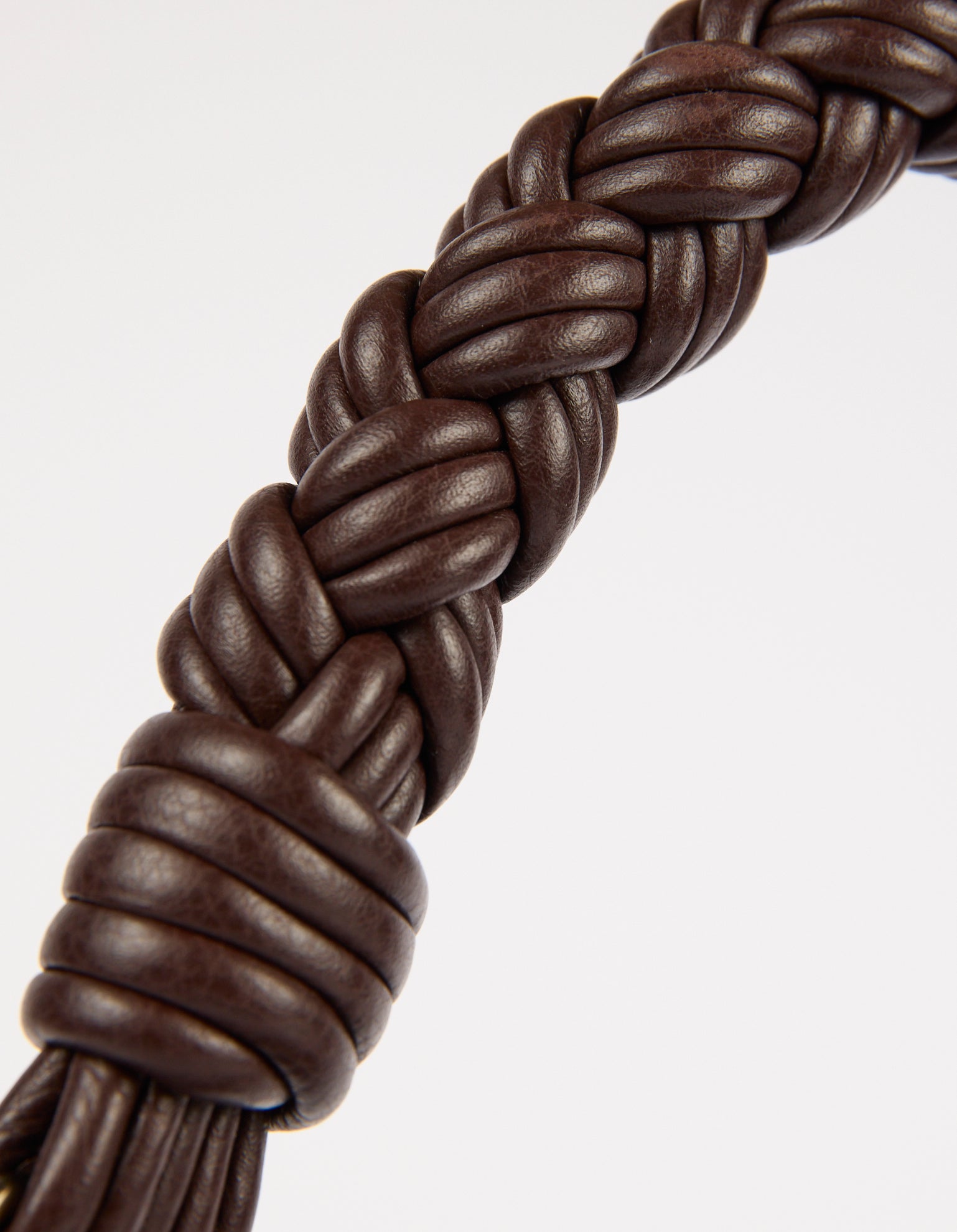 Leo Twisted Handle - Chocolate Soft Grain Leather