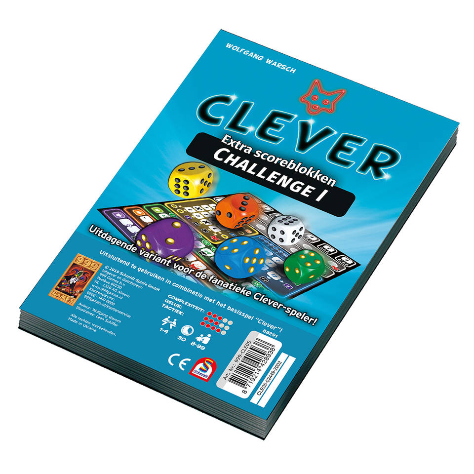Clever Challenge extra scoreblokken
