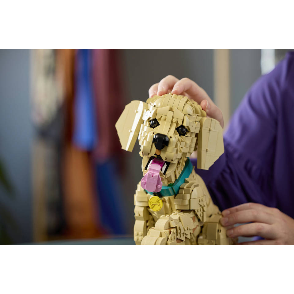 LEGO Icons golden retriever puppy 11384