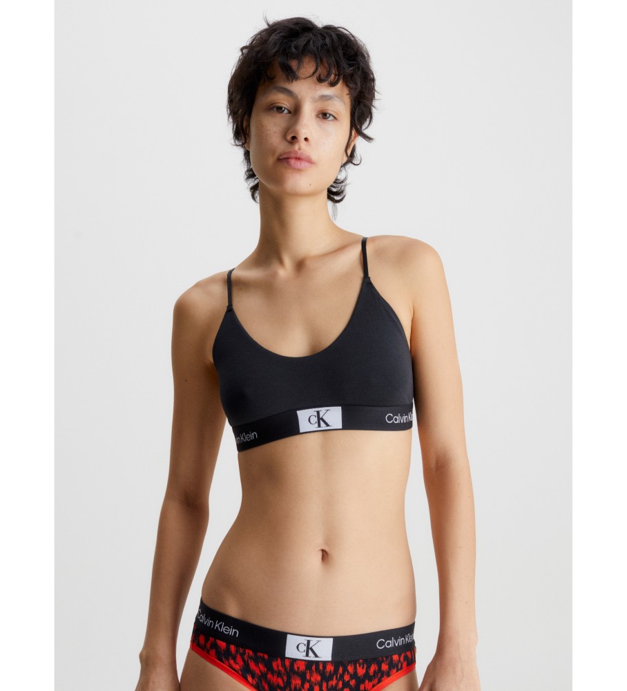 Sutiã Calvin Klein de alças finas CK96 preto
