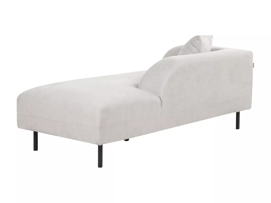 Chaise longue côté droite gris clair LE CRAU