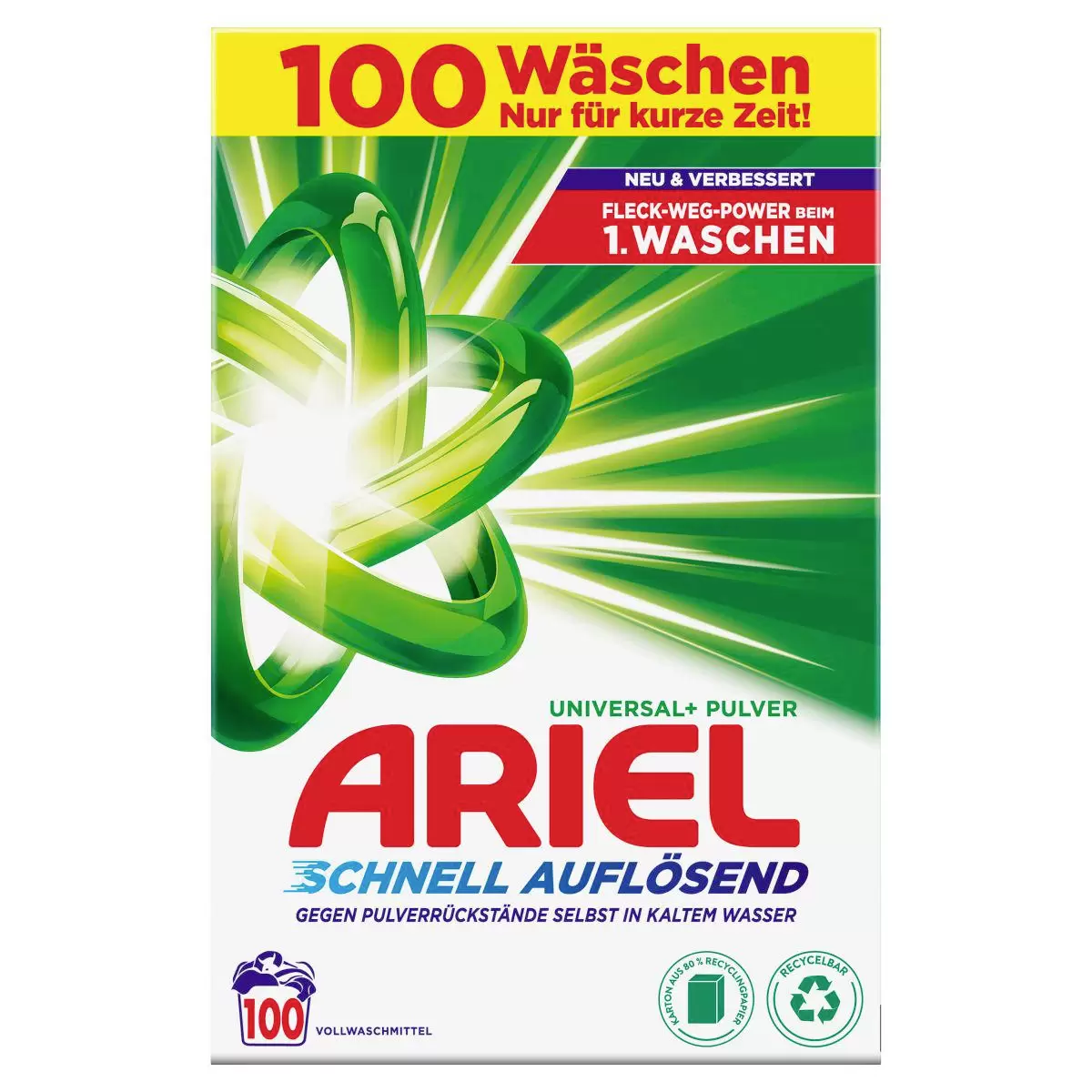 Pulver Regulär 6KG - 100WL Ariel weiss