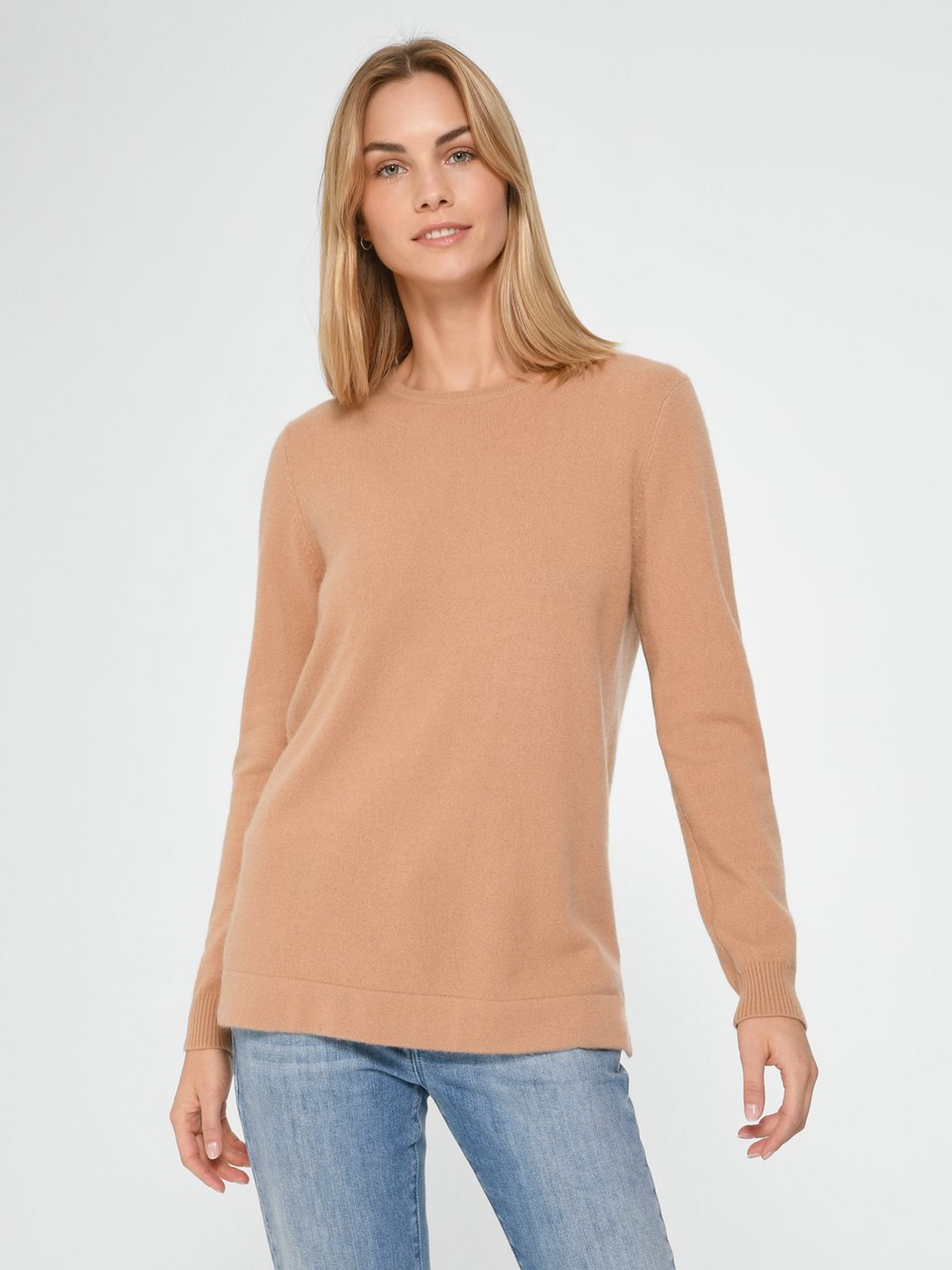 Rundhals-Pullover aus 100% Premium-Kaschmir