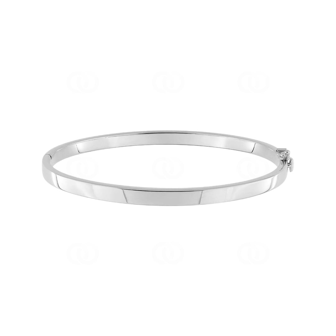 Armreif oval 375/9 K Weissgold 4.0mm