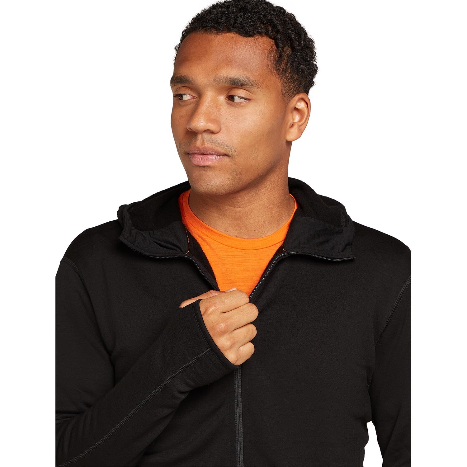Icebreaker Mens 360 Realfleece Elemental L/S Zip Hoodie