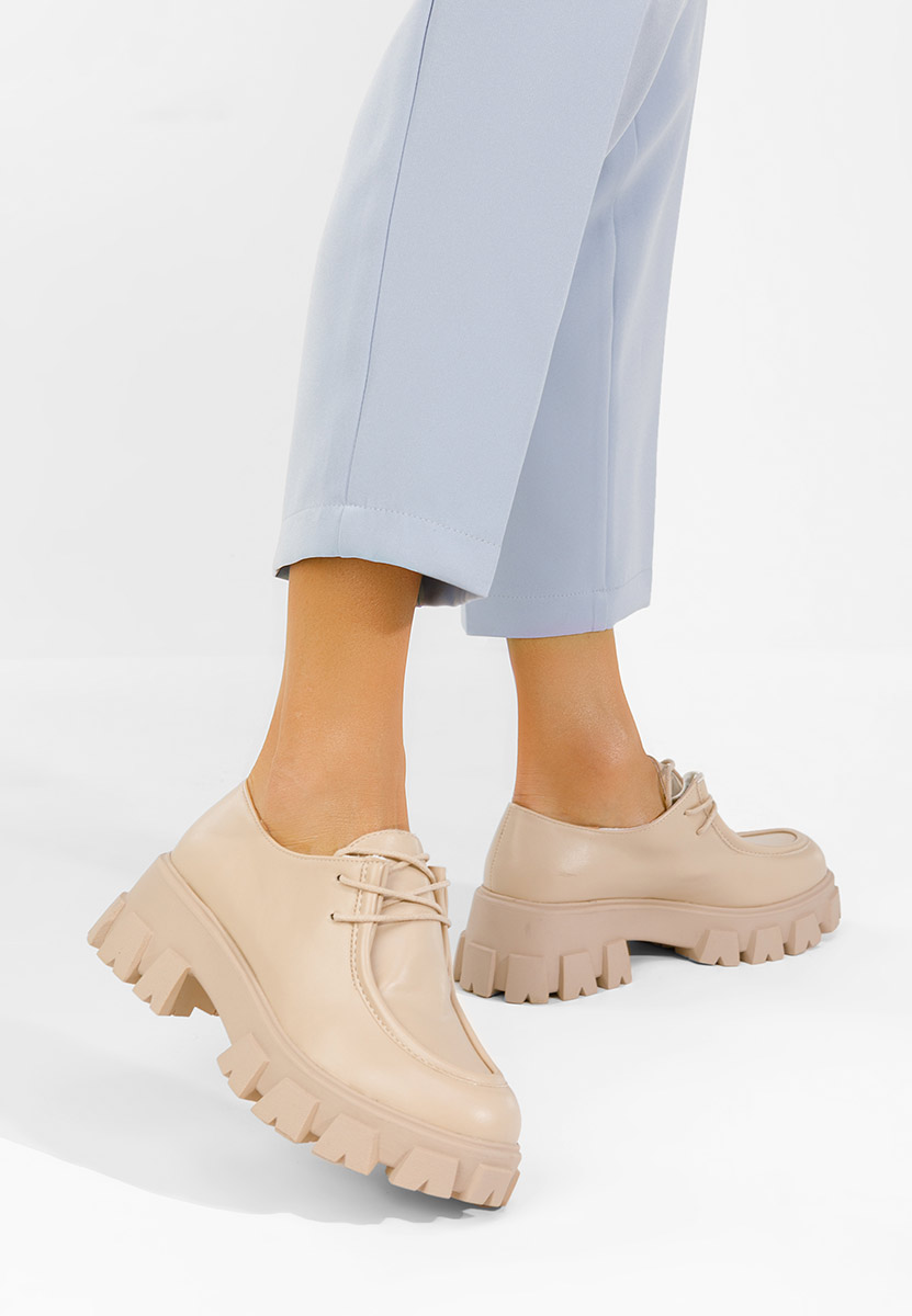 Chaussures casual femme beige Fressia